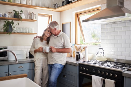 couple in their kitchen