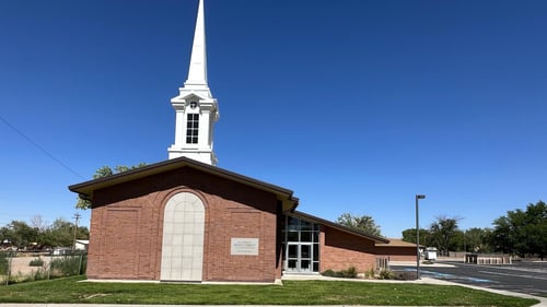 Church building of The Church of Jesus Christ of Latter-day Saints located at  59 S Center St in Hanksville, UT.