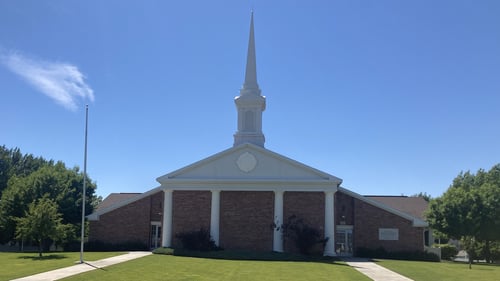 Street view of the 1100 Tiebreaker Church Building