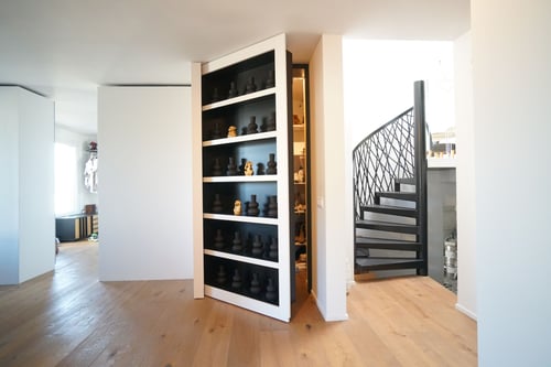 Regal, Geheimregal, Schuhschrank