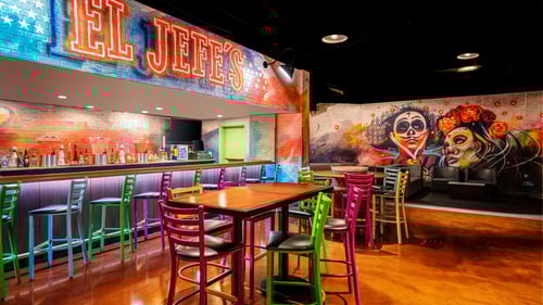 El Jefe's Cantina Tahoe logo at Harveys Lake Tahoe. A casual dining and nightlife hotspot, El Jefe’s Cantina Tahoe at Harveys Lake Tahoe serves up authentic Mexican and Southwestern cuisine, signature margaritas, and specialty cocktails in a lively atmosphere at Harveys Lake Tahoe. On the weekends, dance the night away with a live DJ. Located on the Harveys lobby level next to the arcade, El Jefe’s Cantina Tahoe is the perfect place to satisfy your Southwestern and Mexican cravings from afternoon to after hours. Dine in at our location on Highway 50 at Stateline Avenue for the full experience or take your order to go.