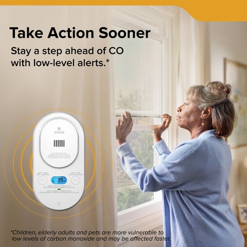 Take action sooner by staying a step ahead of CO with low-level alerts.