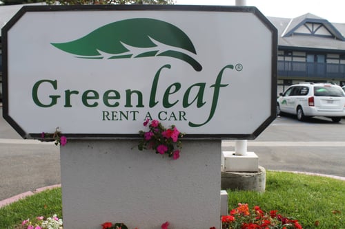 Greenleaf Rent A Car Sign Temecula CA