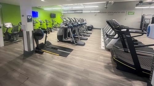 The gym at Wisewood Sports Centre showing various cardio machines