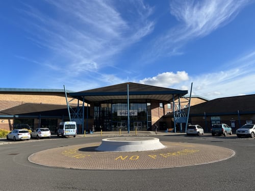 The outside entrance of The Triangle