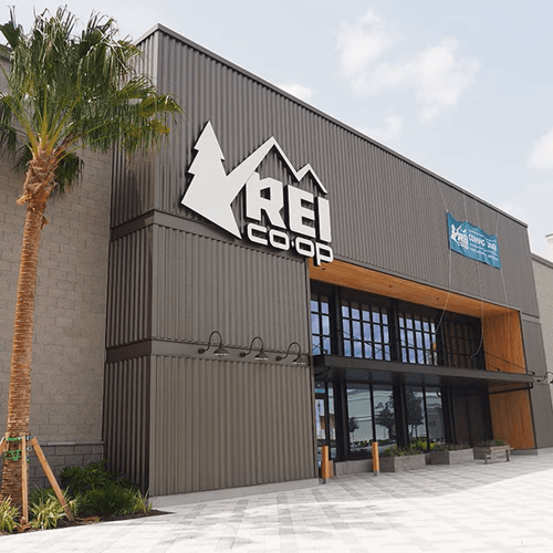 The front of the REI store in Gainesville, Florida