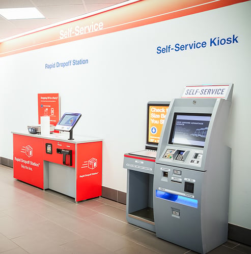 USPS self-service kiosk