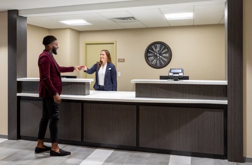 Candlewood Suites front desk is staffed 24 hours a day to help you