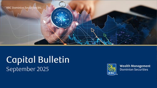 Close-up of a person holding a compass with an overlaid illustration of an uptrend graph.