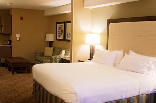 Our Logan hotel offers large rooms with sleeper sofa.