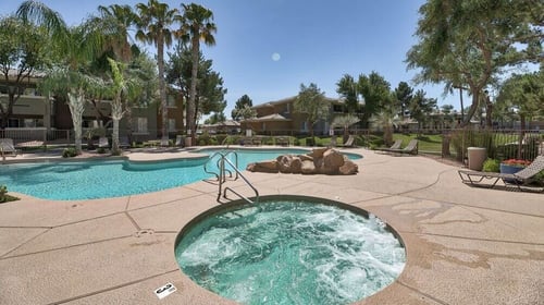 Spa and pool at Desert Sage in Goodyear, AZ
