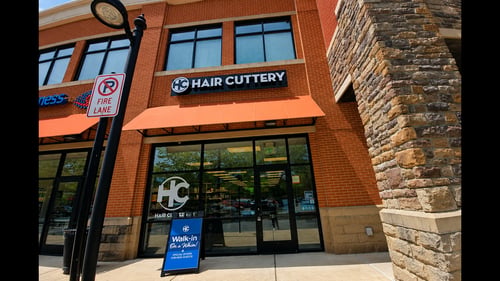 Outside the Hair Cuttery salon in  Germantown