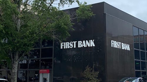 First Bank Wilmington branch exterior.