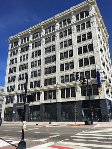 Exterior view at Studebaker Lofts in South Bend, IN, 46601