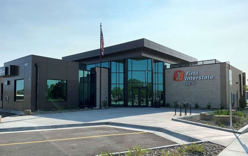 Exterior image of First Interstate Bank in Billings Heights, Montana.