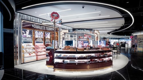 Birmingham Airport Terminal Charlotte Tilbury Makeup Counter