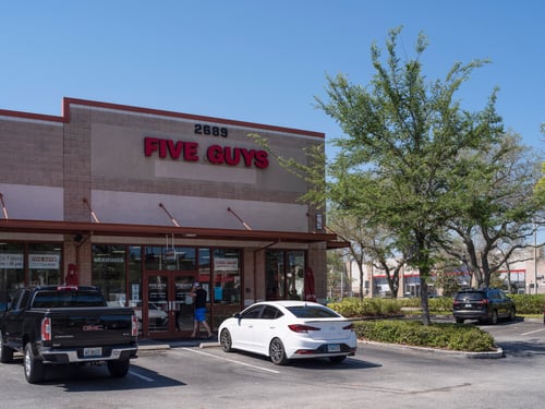 Retail space for lease in Clearwater, Florida, Five Guys