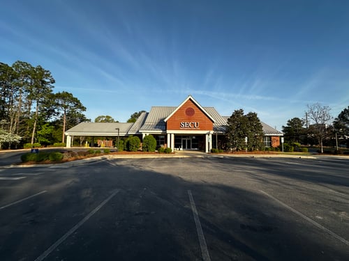 Outside view of the State Employees' Credit Union Hope Mills branch