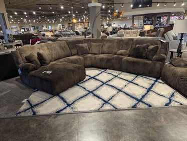 Amery Slumberland Furniture large sectional and rug