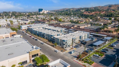 Aerial View at Loma Villas, San Bernardino, CA, 92408