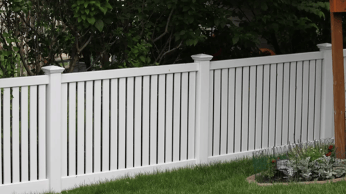 White Vinyl Fence