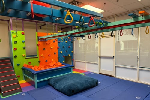 Photo of an interior playroom.