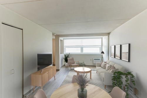 Living Room at Edith Johnson Towers in New Haven, CT