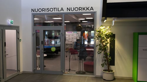 Nuorisotila Nuorkka Tesoman hyvinvointikeskuksessa.