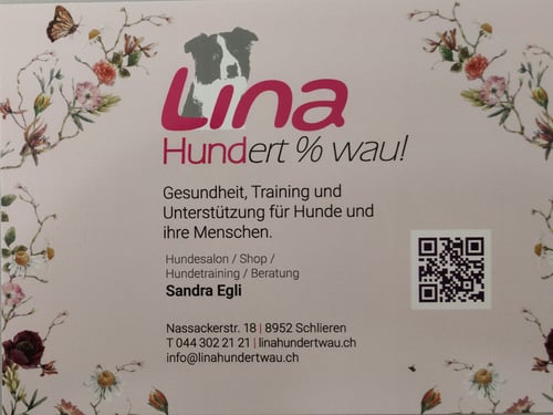 Lina, Hundert Prozent wau, Gesundheit, Training und Unterstützung für Hunde und ihre Menschen, Sandra Egli, 8952 Schlieren im Kanton Zürich