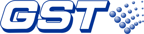 GST white logo
