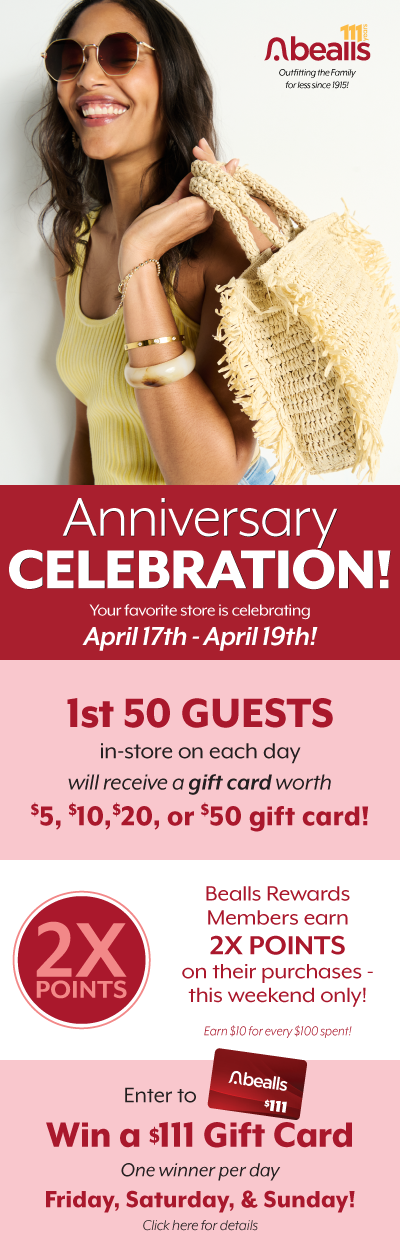 1 YR Anniversary Celebration of bealls in Altoona, PA!