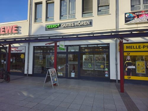 Außenaufnahme vom GEERS Fachgeschäft