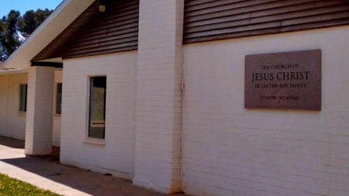 The Church of Jesus Christ of Latter-day Saints meetinghouse in Tonalea, Arizona, where members gather for worship and service