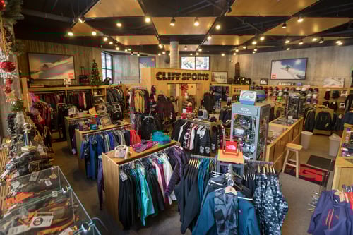 Cliff Sports rental and retail shop at Snowbird Ski Resort