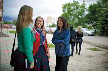 You can sign up to have your local missionaries accompany you if you'd like.