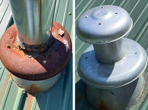 Furnace roof cap replacement