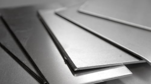 flat pieces of metal