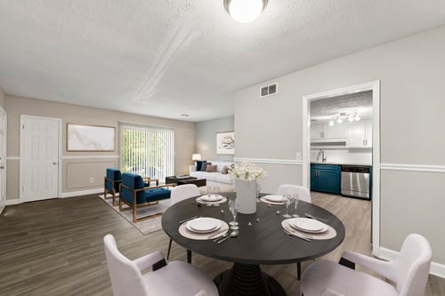 Dining Area at Pines at Lawrenceville Apartments in Decatur, Georgia