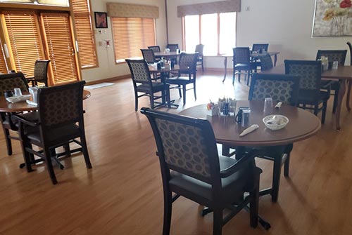 Assisted living dining room