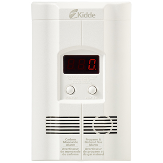 Front facing image of AC Plug-in Carbon Monoxide, Propane & Natural Gas Alarm with Digital Display