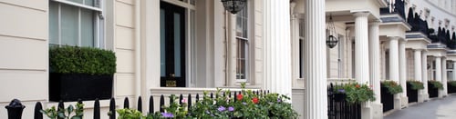 Knight Frank Belgravia Estate Agents - Luxury residential properties along Grosvenor Crescent in London's Belgravia district