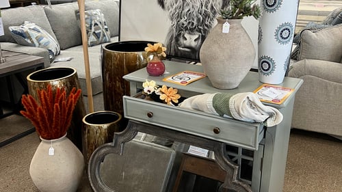 Room decor at Slumberland Furniture Store in Thief River Falls,  MN