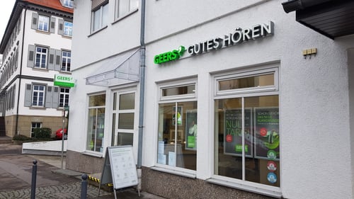 Außenaufnahme vom GEERS Fachgeschäft
