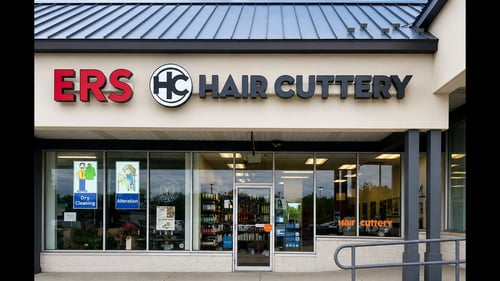 Outside the Hair Cuttery salon in  Mount Laurel