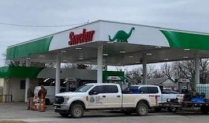 Sinclair Gas Station Fueling Island