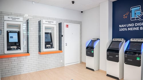 Bild zeigt einen SB-Raum der Berliner Volksbank