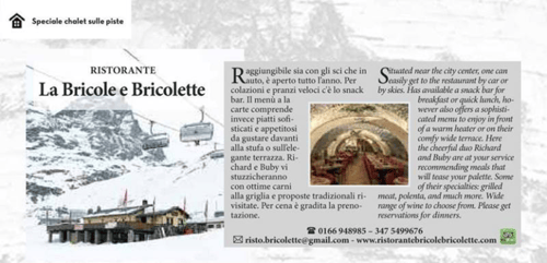Ristorante Bar Bricole  sulle piste di sci
