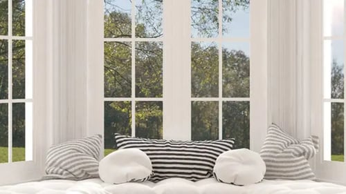 Large residential glass window