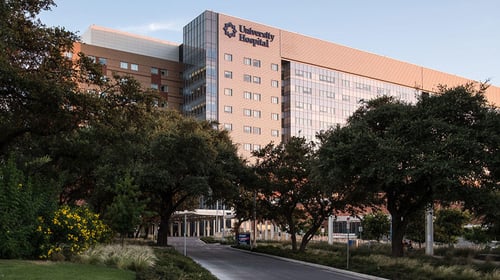 exterior photo of University Hospital