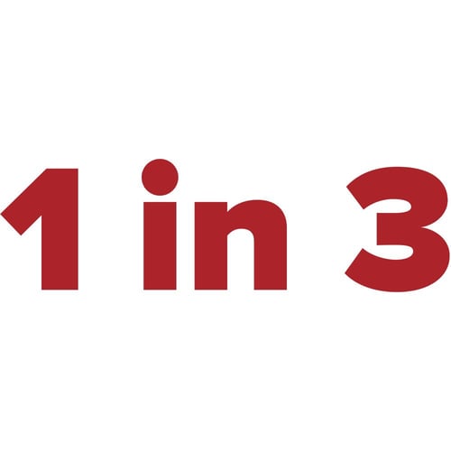 1 in 3